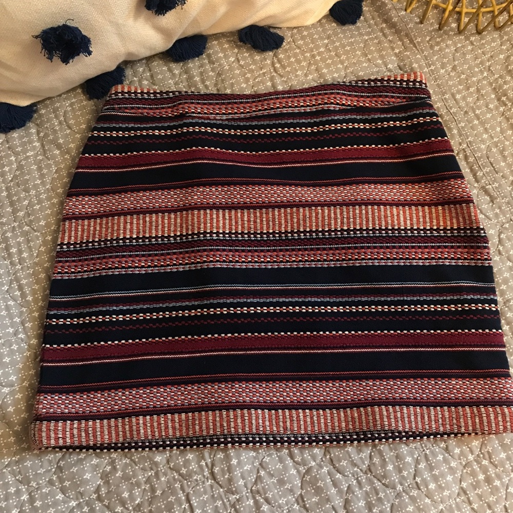 Hollister stripped skirt